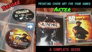 How to Print Out PS3 Cover Art a complete easy guide using 8511 paper [upl. by Steel]