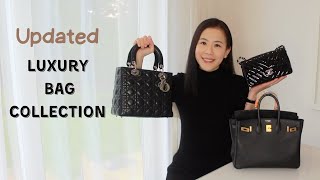 My Entire Luxury Handbag Collection  Classic Hermes Birkin Investment Chanel Flap Popular LV [upl. by Helene]