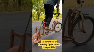 Transform Your Ordinary Cycle into a Unique Ride shorts homemade funny [upl. by Yren]