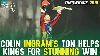 PSL Throwback  Colin Ingram Match Winning Century in Sharjah  Quetta Gladiators vs Karachi Kings [upl. by Osicnarf273]