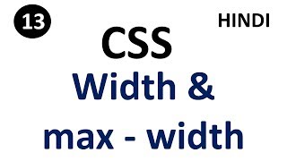 CSS width and maxwidth property  Part13  CSS Tutorial For Beginners  Tutorial007 [upl. by Enovi]