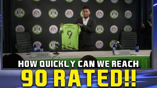 HOW QUICKLY CAN WE REACH 90 RATED IN FIFA 22 PLAYER CAREER MODE [upl. by Jo-Ann]