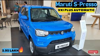 Maruti SPresso Vxi Plus AMT🔥2024 सिर्फ़ 595 लाख में😎 [upl. by Schaefer]