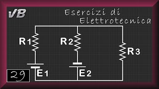 29  Sovrapposizione degli effetti  ESERCIZI DI ELETTROTECNICA [upl. by Nanci]