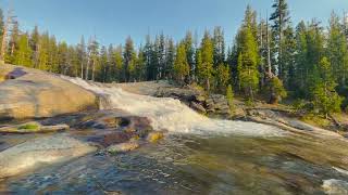 Miller Cascade Dana Fork of the Tuolumne River near Tuolumne Meadows Lodge Yosemite National Park [upl. by Yengac68]