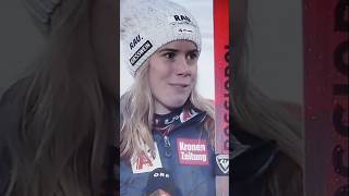 Katharina Liensberger Interview Slalom Levi 2024 [upl. by Elery798]