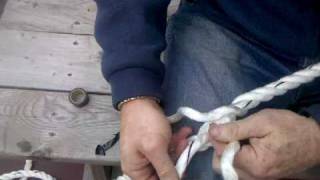 How to splice an eye in 3 braid line [upl. by Royd]