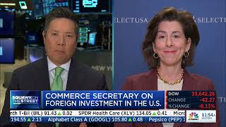 Gina Raimondo interviewed on CNBC [upl. by Einittirb981]