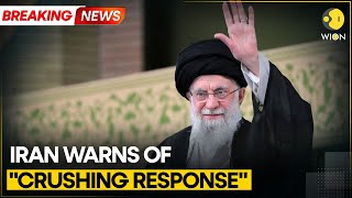 IranIsrael War Irans Supreme Leader Threatens Israel US With Crushing Response  WION [upl. by Jule]