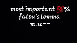 fatous lemma  in measure theory  very easy explanation [upl. by Ricarda729]