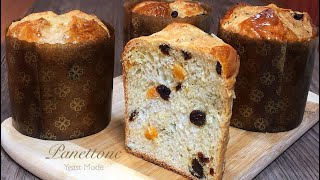 PANETTONE  Italian Christmas Fruit Bread Bread  Make Panettone the EASY way  No Kneading [upl. by Analahs]