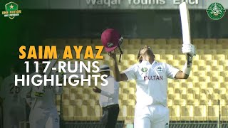 Saim Ayaz 117 Runs Highlights  Lahore Blues vs Multan  Match 24  QeAT 202324  PCB  M1U1A [upl. by Adnoral]