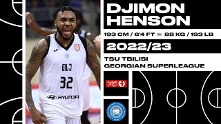 Djimon Henson 32 highlights  202223 TSU Tbilisi Georgian Superleague [upl. by Jonny]