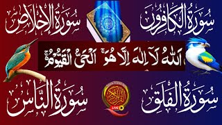 4 Qul Ayatul Kursi Surah  4 Qul Ayatul Kursi Tarjuma Ke Sath  By Sheikh Mihhary Afasy [upl. by Bloem]