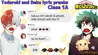 Mha Lyric Prank’ “Cross My Heart” DabiTouya pranking LOV amp UA •Kaidazai• [upl. by Kcim]