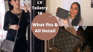 LV Toiletry 19 What fitsMaking it crossbody My Essentials Jasmin Sparkle [upl. by Etienne]