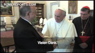 Pope Francis meets with first Protestant leader [upl. by Jerol]