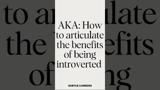 Must read for introverts  Love this careeradvice introvert introverts newjob interview [upl. by Asiak]