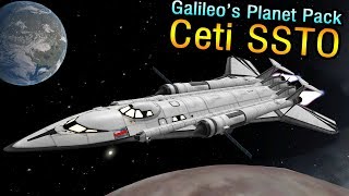 KSP Stock Rescue SSTO to Ceti Galileos Planet Pack mod [upl. by Malachi]