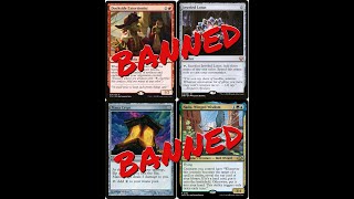 COMMANDER BANNED ANNOUNCEMENT  DOCKSIDE EXTORTIONIST JEWELED LOTUS MANA CRYPT NADU  ALL BANNED [upl. by Aenil]