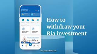 How to withdraw your Ria investment [upl. by Annaili]