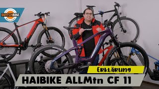 Haibike AllMtn CF11 😱😍2022er EBike Bosch CX 85Nm 750Wh  Switchbike Bornemann [upl. by Suiravat]