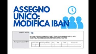 Assegno unico come cambiare IBAN [upl. by Barcroft443]