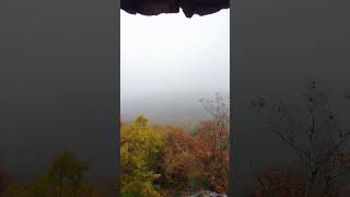 Thunderbird Shelter tough hike steep ozarks arkansas fall autumn fog [upl. by Murdock]