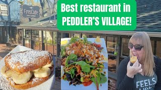 Trying the BEST restaurant in Peddlers Village  FRESCAFE Plus PUMPKIN FUDGE [upl. by Godbeare886]