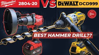 ADU KEKUATAN  MILWAUKEE FUEL 280420 VS DEWALT DCD 999  CORDLESS HAMMER DRILL 13mm [upl. by Missie340]