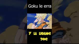 Goku se sacrifica pero falla la tele transportación y mata a todos inedito dragonball shorts [upl. by Noyad]