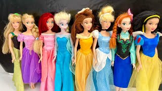 Elsa Doll Dress Transformation  DIY Miniature Ideas for Barbie Wig Dress Faceup and More [upl. by Aisinoid]