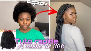 TUTO FAUSSES LOCKS facile rapide sans crochet et pas cher ft Ana luisa [upl. by Silliw]