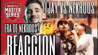 ERA DIRECTA DE NEKROOS  DYBBUK REACCIONA A NEKROOS VS VIJAY FMS PERU [upl. by Dlared]