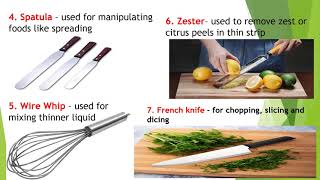 COOKERY 9 Quarter 1 Week 4 Tools and Ingredients Used in Making Appetizers [upl. by Iadam507]