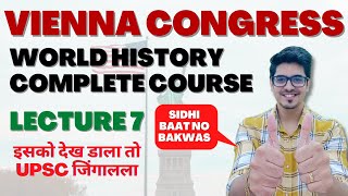 World History T20 Crash course Vienna Congress amp Nationalism in Europe in Hindi  Mayur Mogre [upl. by Attenad]