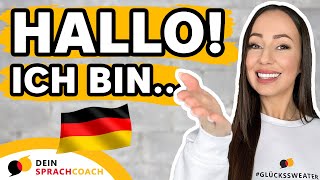 SICH VORSTELLEN AUF DEUTSCH🇩🇪Tipps  Tricks  Redemittel  Deutsch im Beruf [upl. by Eicnahc]