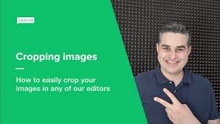 Cropping images using MailerLites image editor [upl. by Selin]