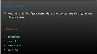 Input device and output device  free notes 💯 [upl. by Minette485]