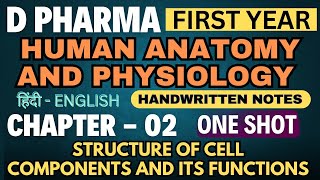 Cell  Ch02  Human Anatomy and Physiology  D Pharm 1st year dpharma cell chapter2 hap dpharm [upl. by Ayotan]