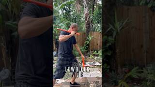 Arnis Tutorial  Low Block Witik Counter  Kali Stick Defense Technique  Martial Arts Weapons FMA [upl. by Drhacir]