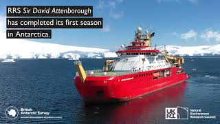 RRS Sir David Attenboroughs first season in Antarctica [upl. by Llednar]