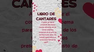 Libro de cantares librosdelabiblia [upl. by Latea]