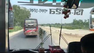 CLine vs AlhamraCLine ParibahanAlhamra Paribahan Bd Bus Lover [upl. by Hanikas822]