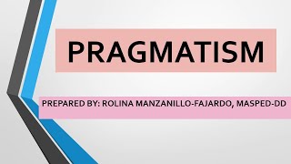 The Philosophy of Pragmatism in Education74 [upl. by Yrellav320]