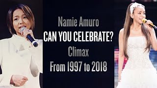 Namie Amuro  CAN YOU CELEBRATE Climax Through The Years 19972018  安室奈美恵 ボーカルの進化 [upl. by Ayotnom]