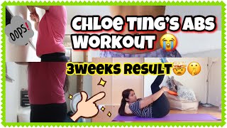 I tried Chloe Tings Abs workoutResults are amazing   My 3 weeks Transformation  Dilli2tokyo [upl. by Kcirdled864]