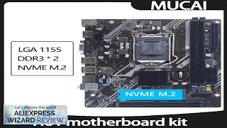 MUCAI H61 Motherboard LGA 1155 Kit Compatible With Intel Core CPUs 2nd Review [upl. by Nnylacissej]