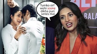 Divyanka Tripathi ANGRY On Female Reporter For Asking About KISSING Scene In ColdLassiampChickenMasala [upl. by Alih]