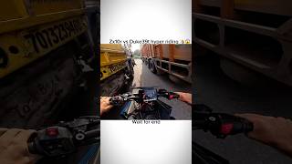 Crazy hyper riding 😱🤷bike riding zx10r kawasakiduke390 shorts shortvideo [upl. by Bores440]